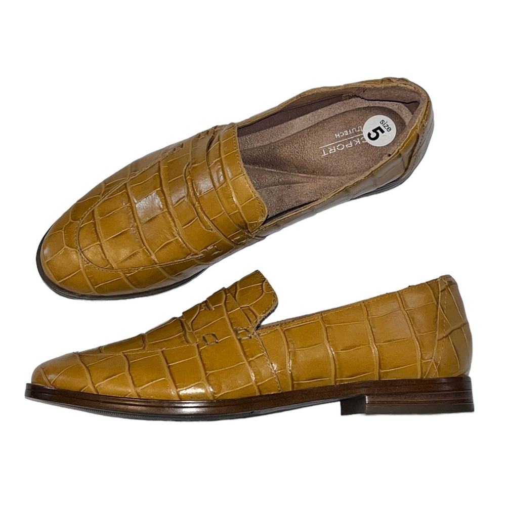 Rockport Women’s Perpetua Penny Loafer in Mustard Yellow